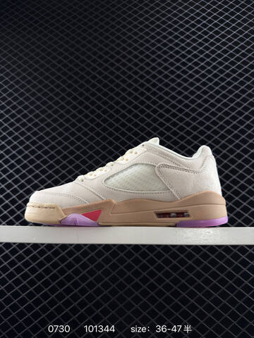 Jordan Air Jordan 5 Low Chinese New Year HJ5994 1006 Light Beige Gum Brown Pink EU 36-47 Basketball Shoe - Unisex (BS-80993)