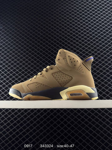 Jordan Air Jordan 6 Retro Brown Black Purple Beige EU 40-47 Basketball Shoe - Men's (BS-80693)