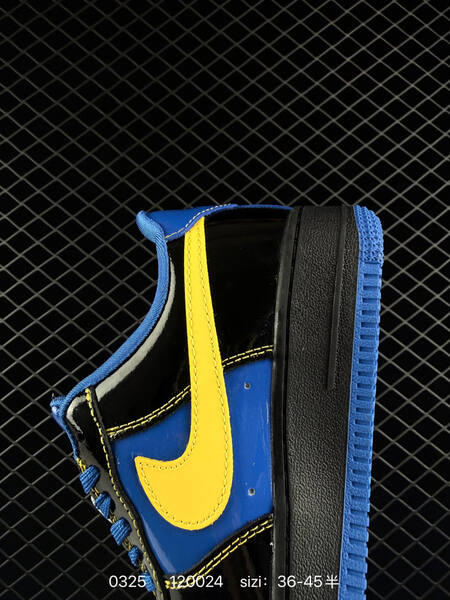 Nike Air Force 1 07 Low black blue yellow EU 36-45 lifestyle