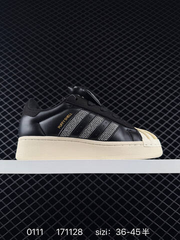 Adidas Originals Superstar Black White Superstar Foru Lifestyle (BS-76755)