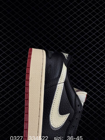 Jordan Air Jordan 1 Retro Low OG Black Sail Red EU 36-45 Sneaker - Unisex (BS-79597)