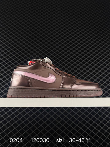 Jordan Air Jordan 1 Low Metallic Brown Light Pink EU 36-45 Sneaker - Unisex (BS-79717)
