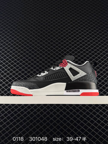Jordan Air Jordan Spizike Low Black White Red EU 39-47 Basketball Shoe - Unisex (BS-79805)
