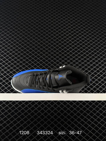 Jordan Air Jordan 12 Retro Black Blue White EU 36-47 Basketball Shoe - Unisex (BS-80088)