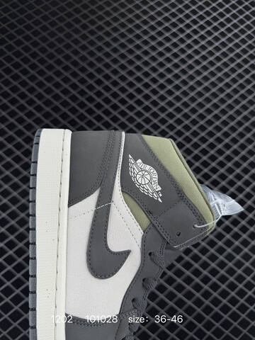 Jordan Air Jordan 1 Mid HV4091-006 Dark Grey Light Grey Olive Sail EU 36-46 Basketball Shoe - Unisex (BS-80129)