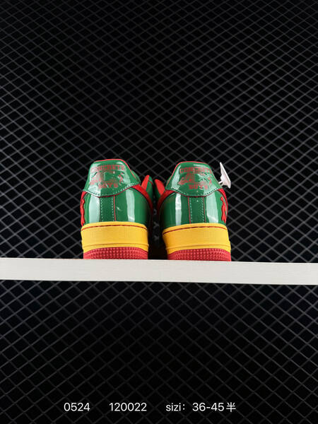 Nike Air Force 1 07 green yellow red EU 36-45 skate