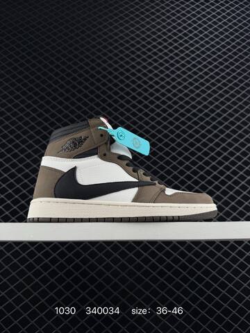 Jordan Air Jordan 1 High White Brown Black Sail EU 36-46 Basketball Shoe - Unisex (BS-80399)