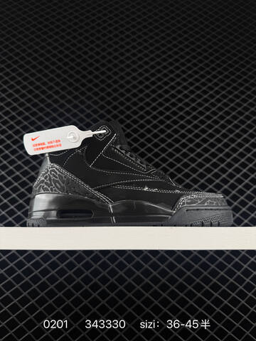 Jordan Air Jordan 3 Retro Black White EU 36-45 Basketball Shoe - Unisex (BS-79734)