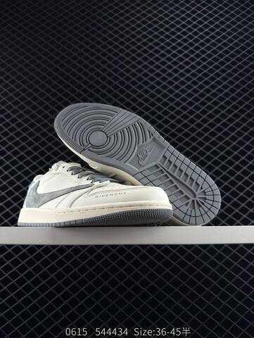 Jordan Air Jordan 1 Low Louis Vuitton Travis Scott Sail Navy Green Off White EU 36-45 Sneaker - Unisex (BS-81197)