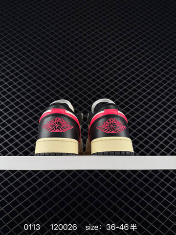 Jordan Air Jordan 1 Low Watermelon Black Cream Red White EU 36-46 Sneaker - Unisex (BS-79842)
