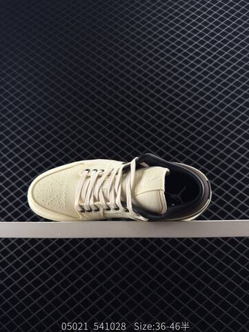 Jordan Air Jordan 1 Low Cream White Black EU 36-46 Sneaker - Unisex (BS-81329)