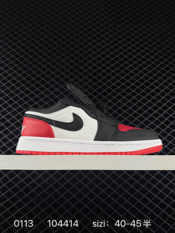 Jordan Air Jordan 1 Low White Navy Grey Red EU 40-45 Sneaker - Men's (BS-79836)