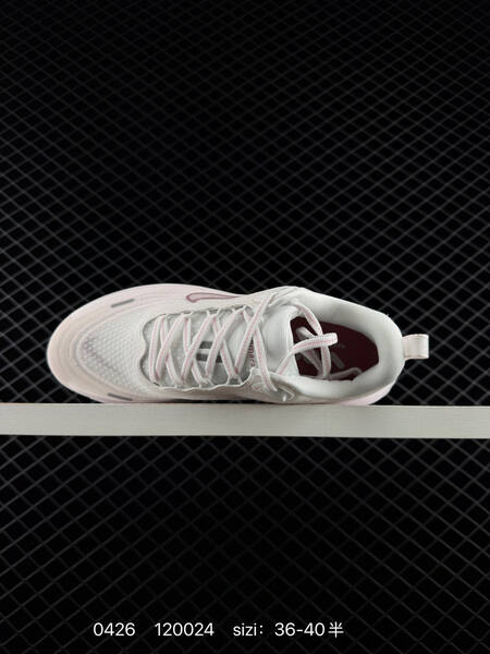 Nike Vomero Plus ReactX Air Zoom Two colorways 1 White Light Pink Dusty Rose with red ZoomX branding 2 White Volt Black with orange lace accents EU 36-40 half sizes EU 39-45 half sizes running lifestyle