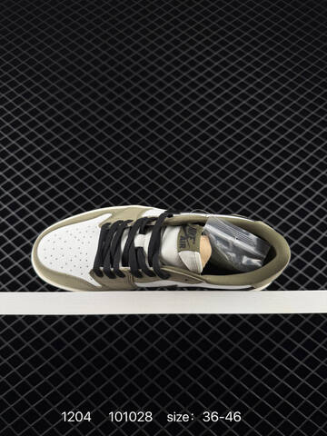 Jordan Air Jordan 1 Retro Low OG White Olive Black Sail EU 36-46 Sneaker - Unisex (BS-80116)