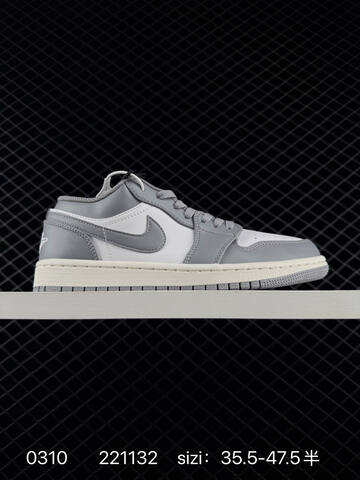 Jordan Air Jordan 1 Low White Navy Grey EU 35 5-47 5 Sneaker - Unisex (BS-79681)