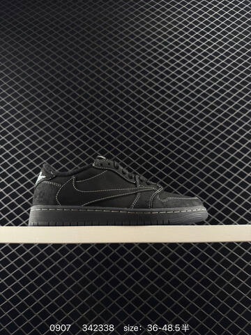 Jordan Air Jordan 1 Low OG SP Travis Scott Black Phantom Black White EU 36-48 5 Sneaker - Unisex (BS-80754)