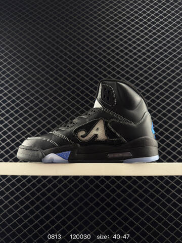 Jordan Air Jordan 5 Black Blue White EU 40-47 Basketball Shoe - Men's (BS-80925)