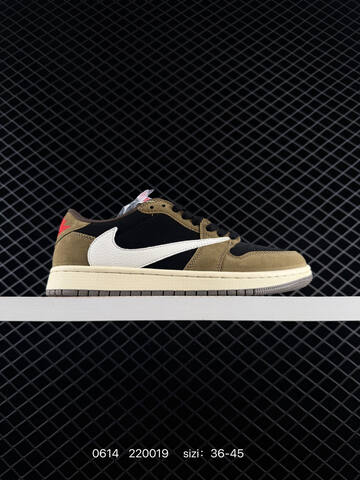 AIR JORDAN Travis Scott x Air Jordan 1 Reverse Mocha AJ1 1 TS DM7866-600 ID 22 Lifestyle (BS-79131)