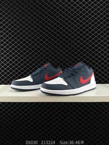 Jordan Air Jordan 1 Low USA Navy White Red EU 36-46 Sneaker - Unisex (BS-81279)