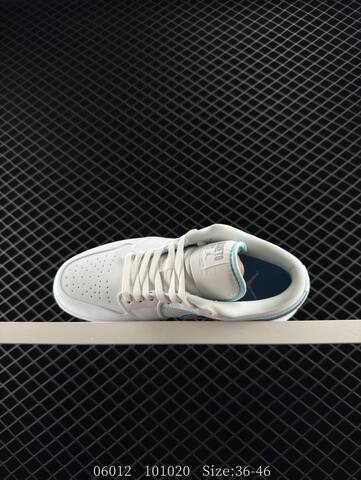 Jordan Air Jordan 1 Low White Grey Light Blue EU 36-46 Sneaker - Unisex (BS-81218)