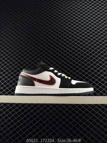 Jordan Air Jordan 1 Low Black White Red Yellow EU 36-46 Sneaker - Unisex (BS-81323)