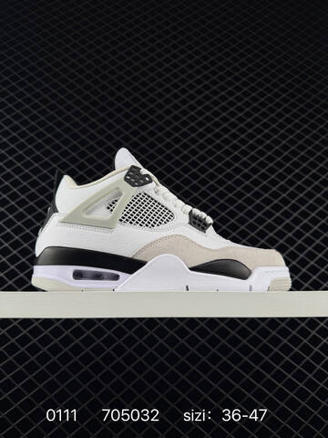Jordan Air Jordan 4 Retro Black Grey Red White EU 36-47 Basketball Shoe - Unisex (BS-79845)