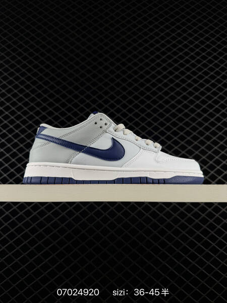 Nike SB Dunk Low Pro white grey navy blue EU 36-45 skate