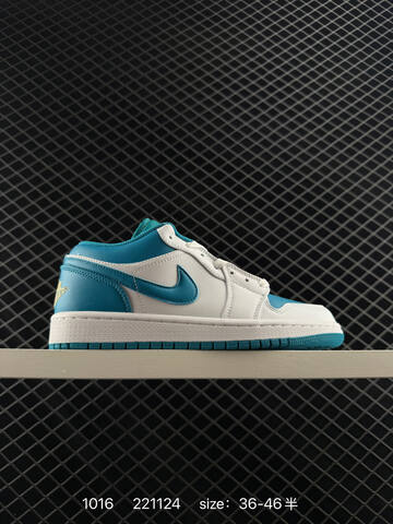 Jordan Air Jordan 1 Low White Teal Black Sail EU 36-46 Sneaker - Unisex (BS-80504)
