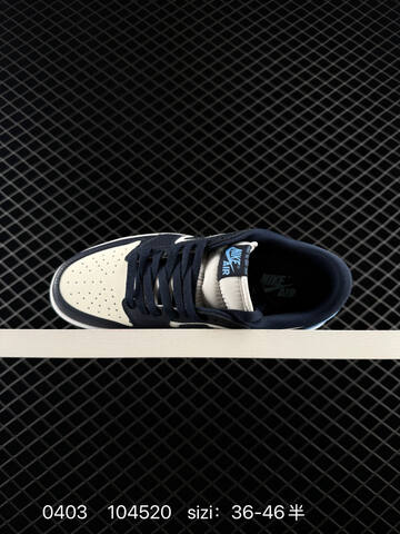 Jordan Air Jordan 1 Low OG Obsidian Sail Dark Navy University Blue White EU 36-46 Sneaker - Unisex (BS-79553)