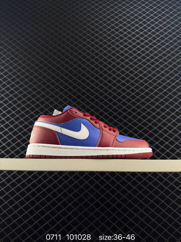 Jordan Air Jordan 1 Low Red Blue White EU 36-46 Sneaker - Unisex (BS-81078)