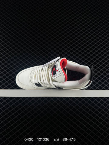 AIR JORDAN 4 Air Jordan Flight Club Sail Black-University Red Lifestyle (BS-79370)