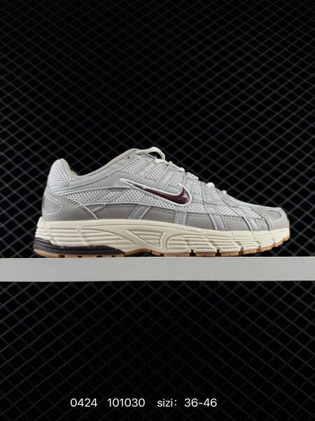 Nike P-6000 Light Grey Burgundy Cream Gum EU 36-46 running lifestyle