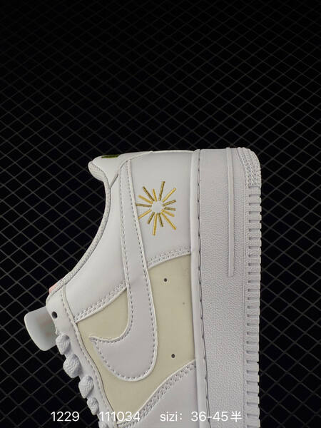 Nike Air Force 1 07 Low Join Forces IQ1143-100 White Cream with yellow and multicolor embroidery EU 36-45 5 lifestyle