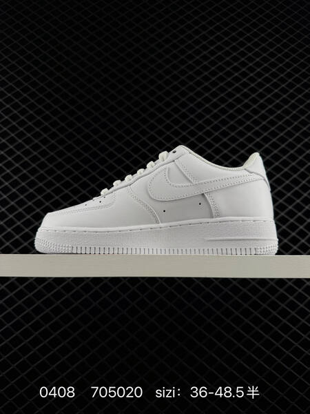 Nike Air Force 1 07 Triple White Triple Black EU 36-48 5 with half sizes lifestyle
