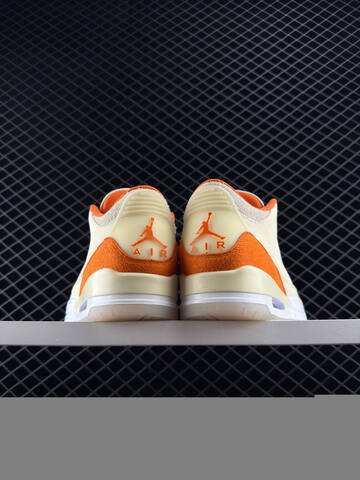 Jordan Air Jordan 3 Retro Cream Orange White EU 36-48 Basketball Shoe - Unisex (BS-81027)