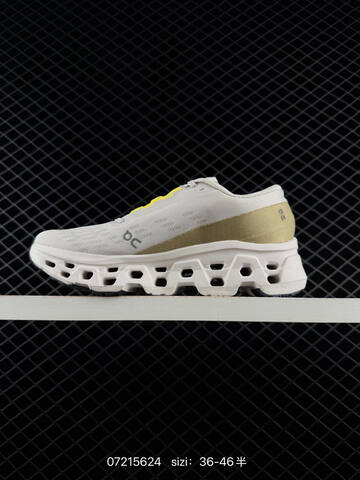 On Cloudmonster Pink Tan White Black EU 36-46 Running Shoe Running Sneakers - Unisex (BS-85008)
