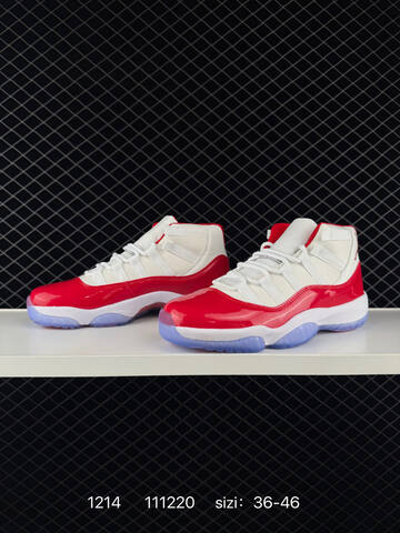 Jordan Air Jordan 11 Retro White Red Ice Blue EU 36-46 Basketball Shoe - Unisex (BS-80059)