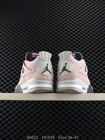 Jordan Air Jordan 4 Retro Pink Grey Black White EU 36-47 Basketball Shoe - Unisex (BS-81165)