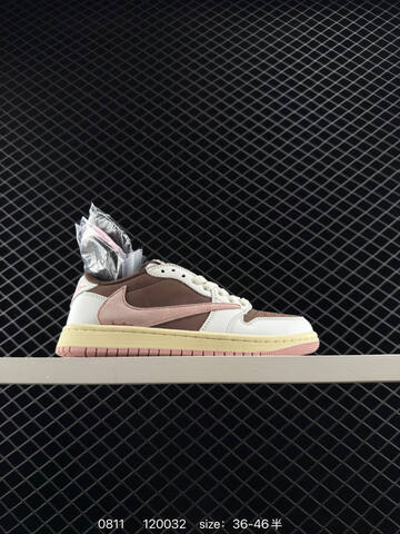 Jordan Air Jordan 1 Low Travis Scott Reverse Mocha Black White Sail EU 36-46 Sneaker - Unisex (BS-80937)