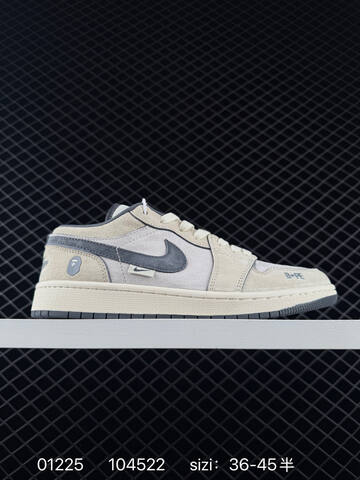 Jordan Air Jordan 1 Low Light Grey Navy Blue Sail EU 36-45 Sneaker - Unisex (BS-79768)