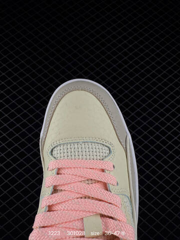 Jordan Air Jordan 4 Retro Cream Light Grey Pink White Black EU 36-47 Basketball Shoe - Unisex (BS-80006)