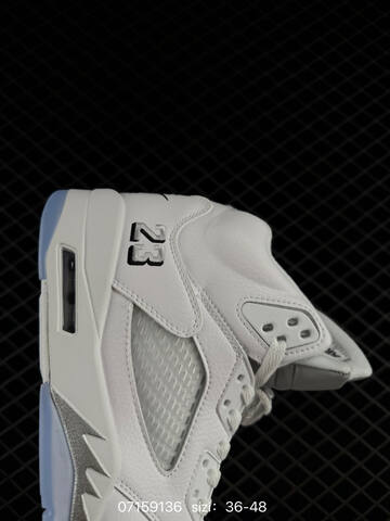 Air Jordan 5 Retro Metallic White Replica AIR JORDAN 5 Aj5 Lifestyle (BS-78965)