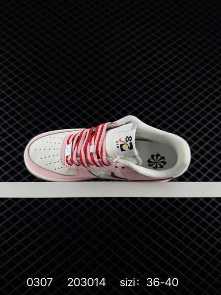 Nike Air Force 1 07 pink white red with gum sole 36-40 casual lifestyle