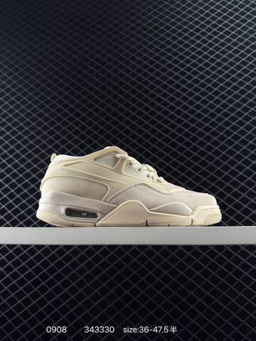 Jordan Air Jordan 4 RM White Gray Green Gum EU 36-47 5 Sneaker - Unisex (BS-80742)