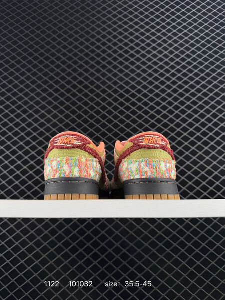Nike SB Dunk Low multicolor olive red orange 35 5-45 skate lifestyle