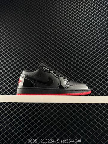 Jordan Air Jordan 1 Low Black Red EU 36-46 Sneaker - Unisex (BS-81260)