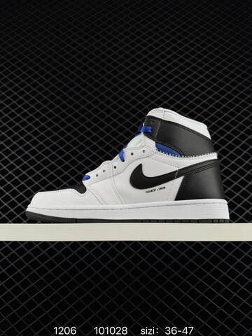 Jordan Air Jordan 1 Retro High OG White Black Royal Blue EU 36-47 Basketball Shoe - Unisex (BS-80097)