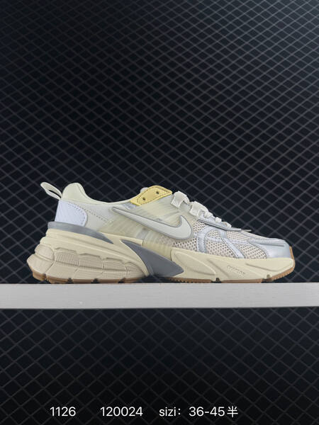 Nike V2K Run Sail Light Silver Pale Yellow Gum EU 36-45 running lifestyle
