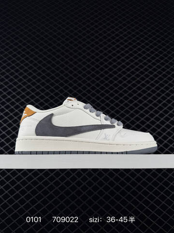 Jordan Air Jordan 1 Low Travis Scott Reverse Mocha Louis Vuitton Custom Beige Grey Light Blue EU 36-45 Sneaker - Unisex (BS-79918)