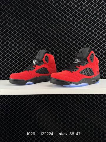 Jordan Air Jordan 5 Retro Red Black Blue EU 36-47 Basketball Shoe - Unisex (BS-80403)